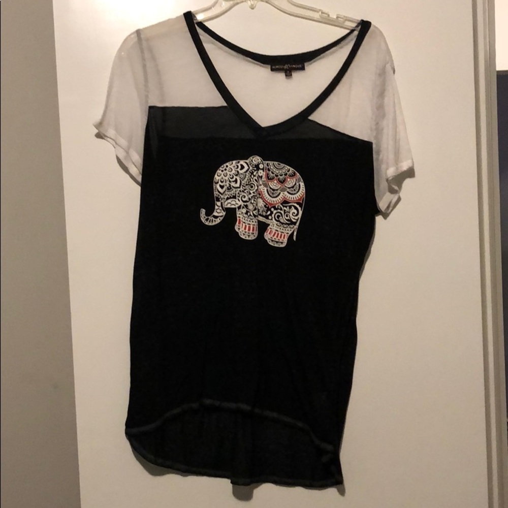 V-Neck Elephant Tee